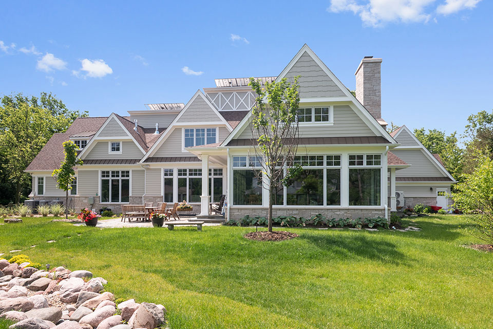 Northfield-Custom-Home-101 - Back Elevation - Globex Developments Custom Homes