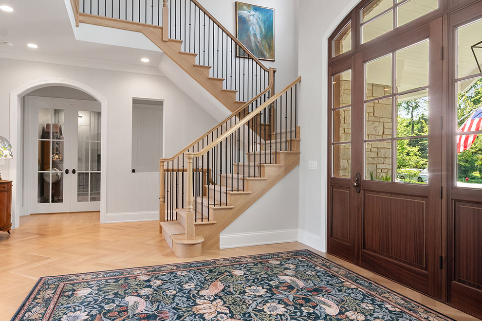 Northfield-Custom-Home-101 - Entrance, Staircase - Globex Developments Custom Homes