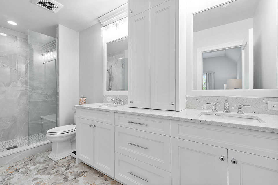 Northfield-Custom-Home-101 - Master Bathroom Cabinets - Globex Developments Custom Homes