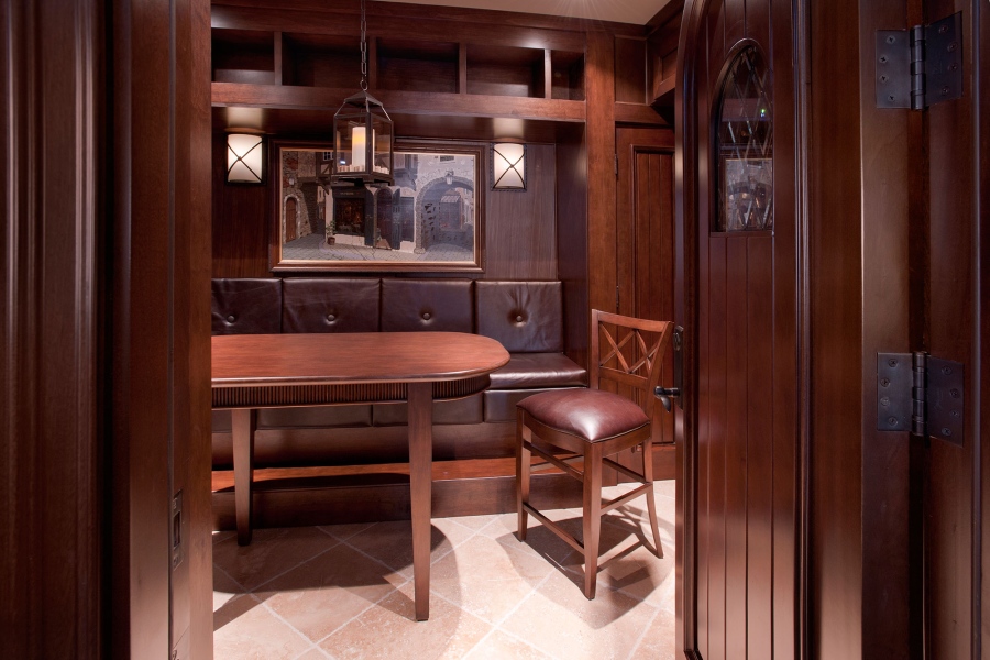 Entry View of Custom Wine Cellar
