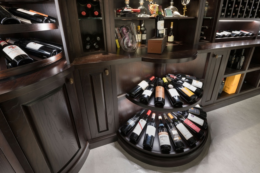 Bottom Round Storage For Wine Collection