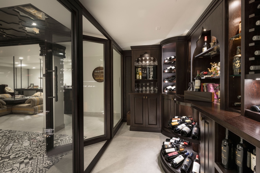 Wine Cellar View to the Room