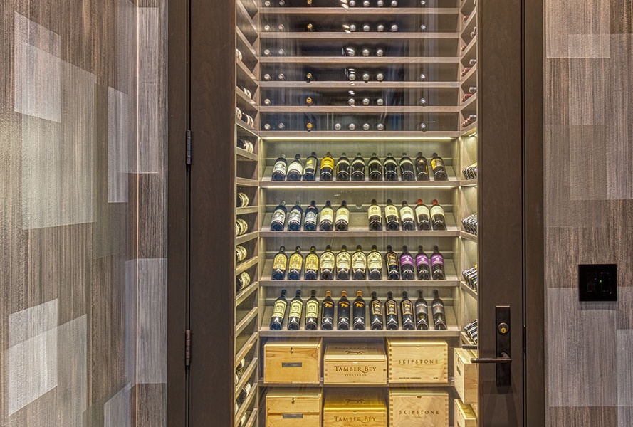 Front View of Wine Cellar Closed Door