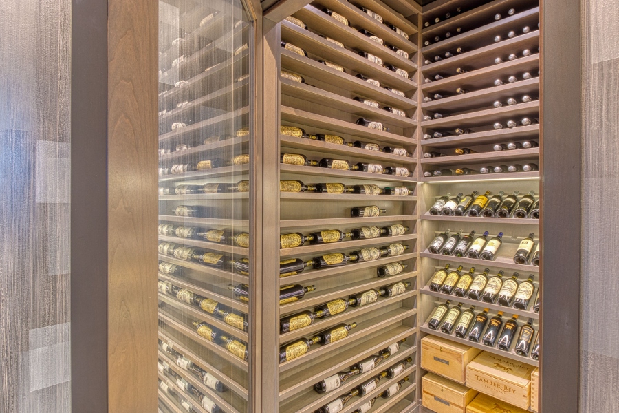 View of Wine Cellar with Open Door