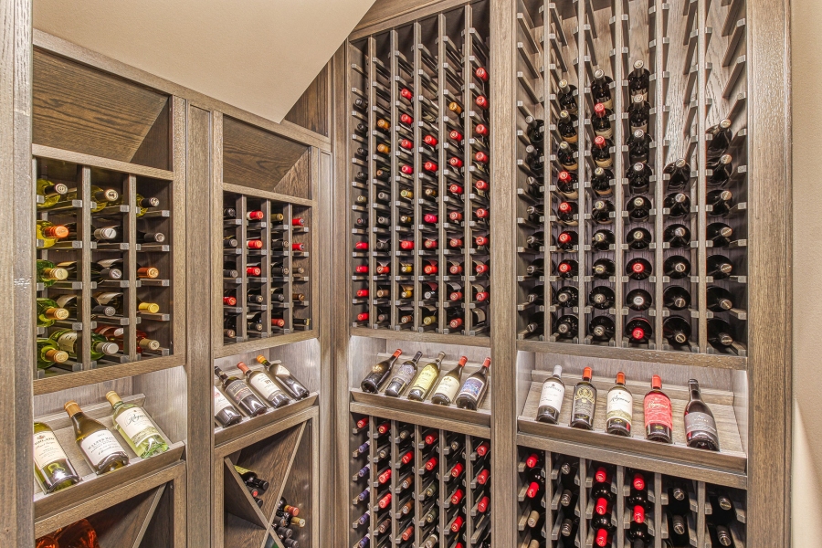 Full View of Corner of Wine Cellar