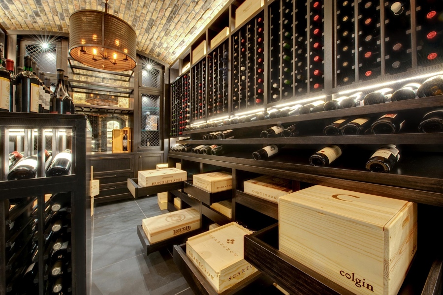 Custom Wine Cellar Storage Drawers