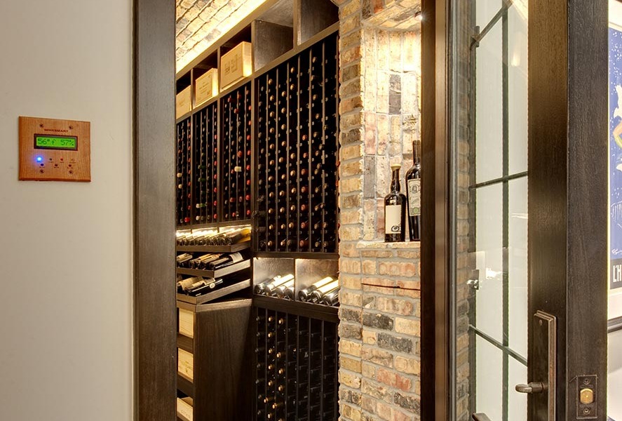 Entrance to Custom Wine Cellar