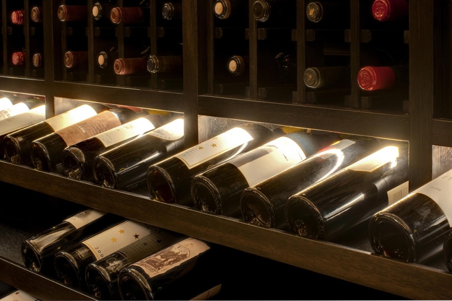 Detail of Custom Wine Rack
