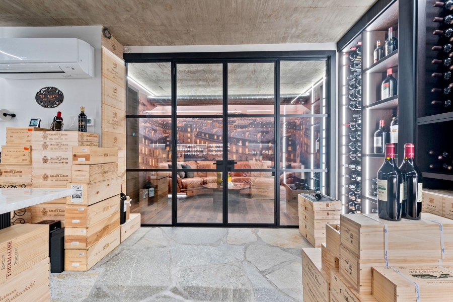 Wine Cellar Inside Door View